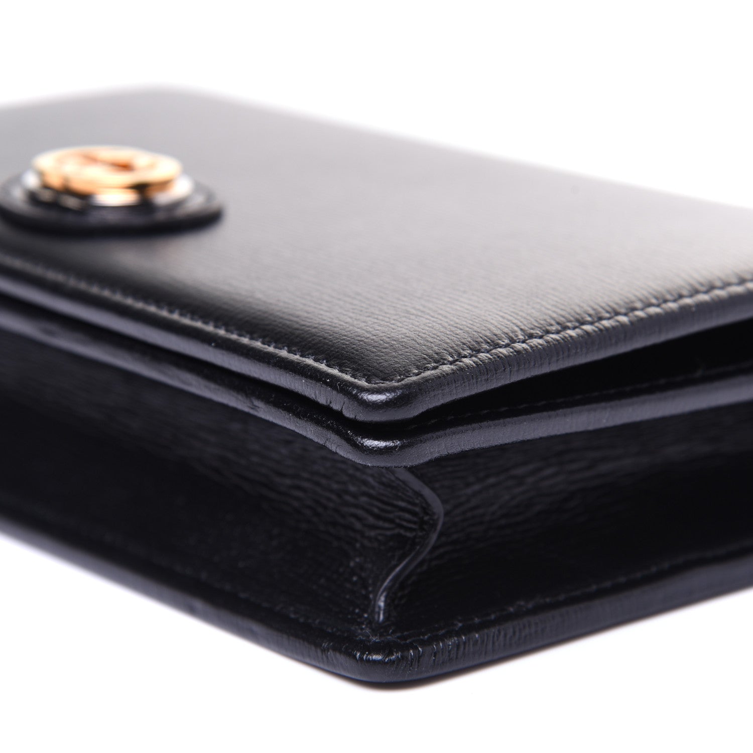 Gucci Azalea Calfskin Marina Chain Wallet Black 7 of 17