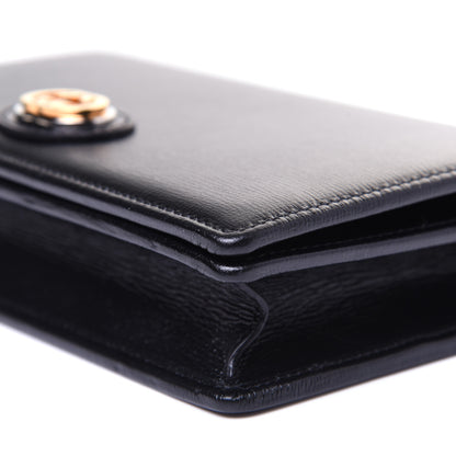 Gucci Azalea Calfskin Marina Chain Wallet Black 7 of 17