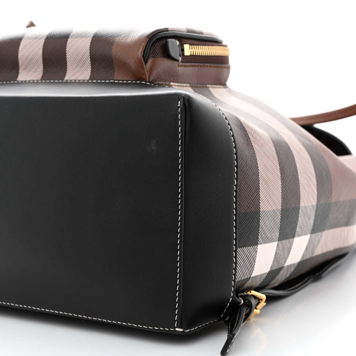 Burberry E-Canvas Check Medium Backpack Dark Birch Brown 10 of 10