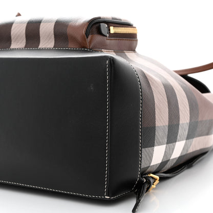 Burberry E-Canvas Check Medium Backpack Dark Birch Brown 10 of 10