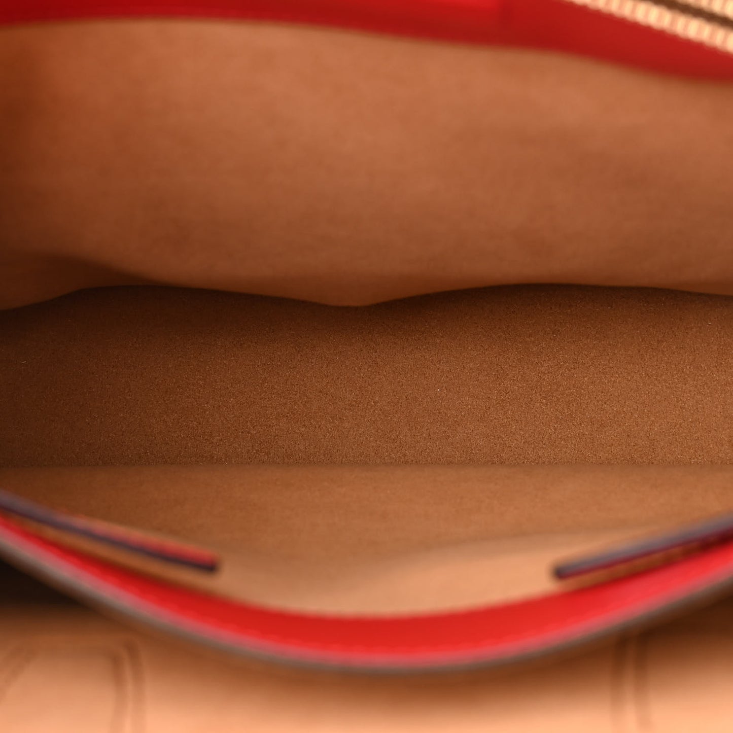 Grained Calfskin Medium Milla Tote Ruby Red