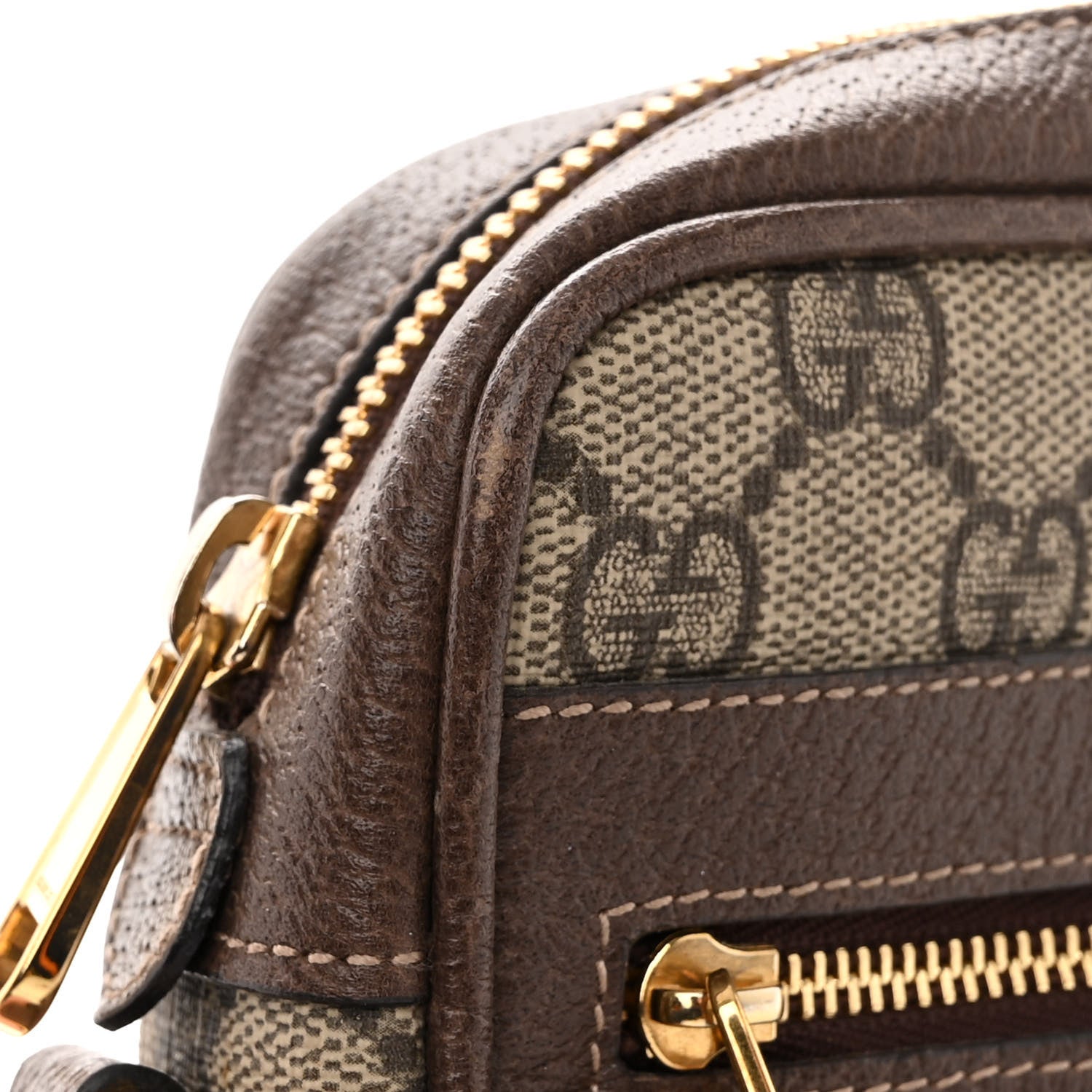 Gucci GG Supreme Monogram Web Mini Ophidia Shoulder Bag Brown 11 of 11