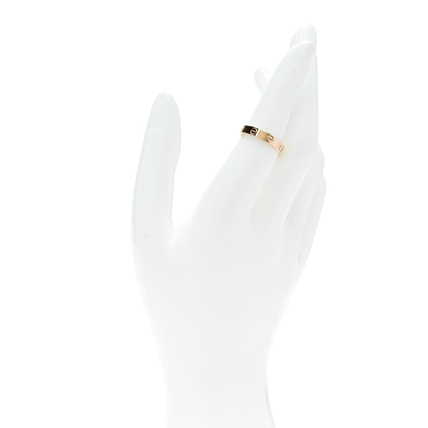 18K Yellow Gold 3.5mm LOVE Wedding Band Ring 53 6.5