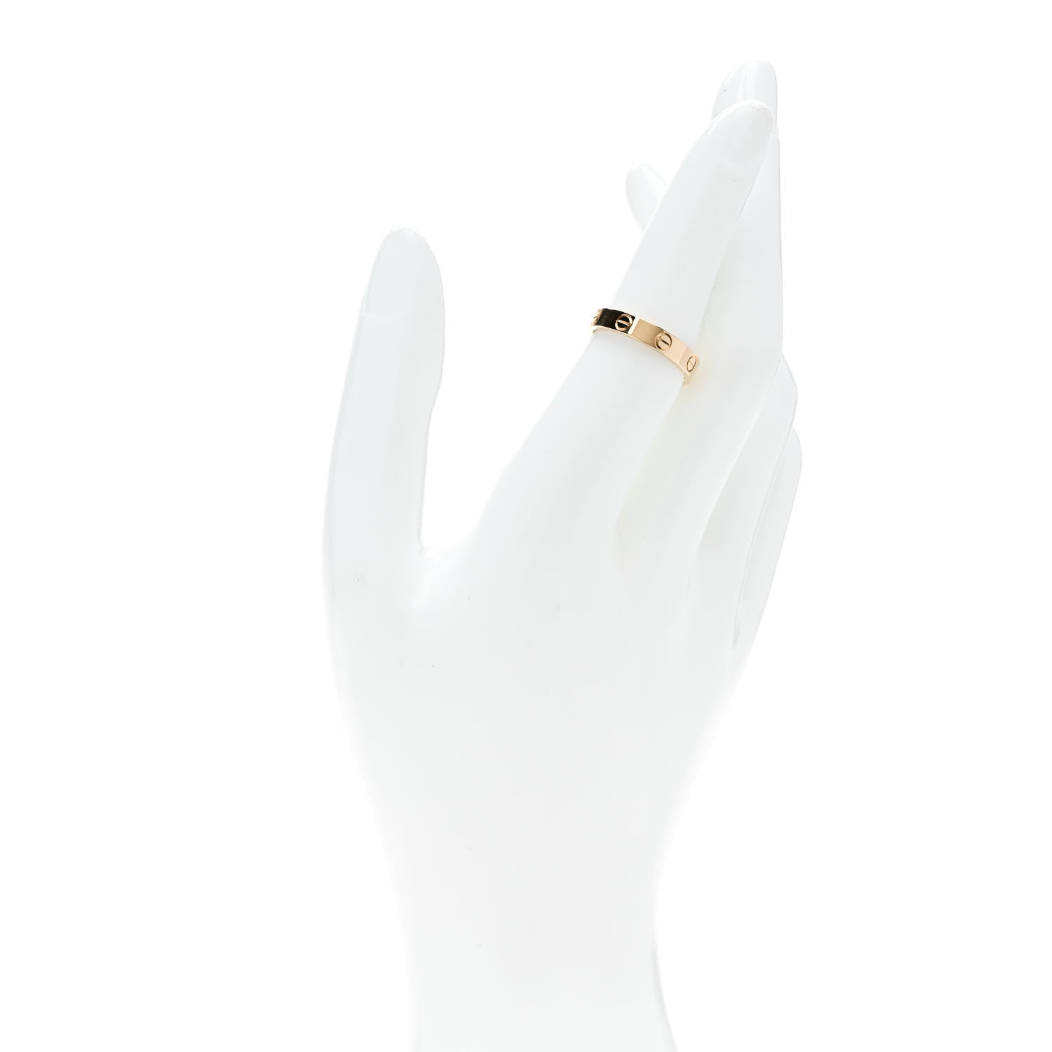 Cartier 18K Yellow Gold 3.5mm LOVE Wedding Band Ring 53 6.5 2 of 4