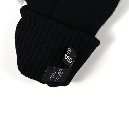 Chanel Cashmere Chain CC Gloves Black 4 of 4