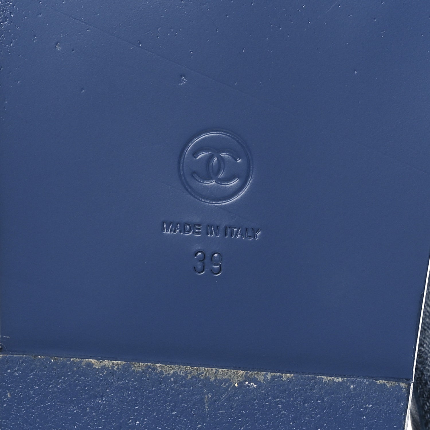 Chanel Denim CC Dad Sandals 39 Blue 8 of 13