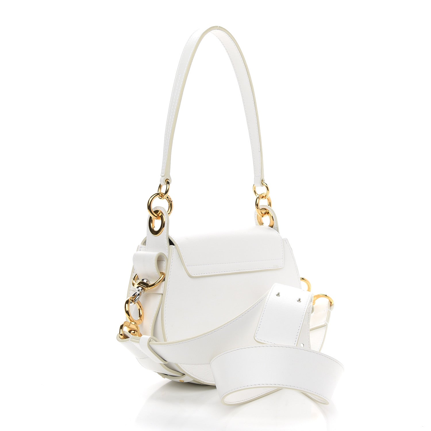 Chloe Calfskin Small Tess Bag Brilliant White 3 of 12