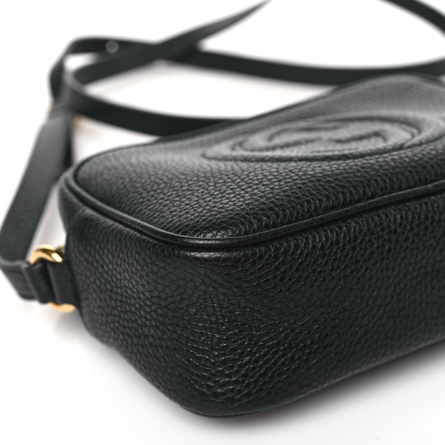 Gucci Pebbled Calfskin Mini Soho Disco Bag Black 8 of 9