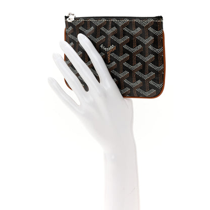 Goyard Goyardine Nano Senat Key Pouch Black Gold 2 of 7