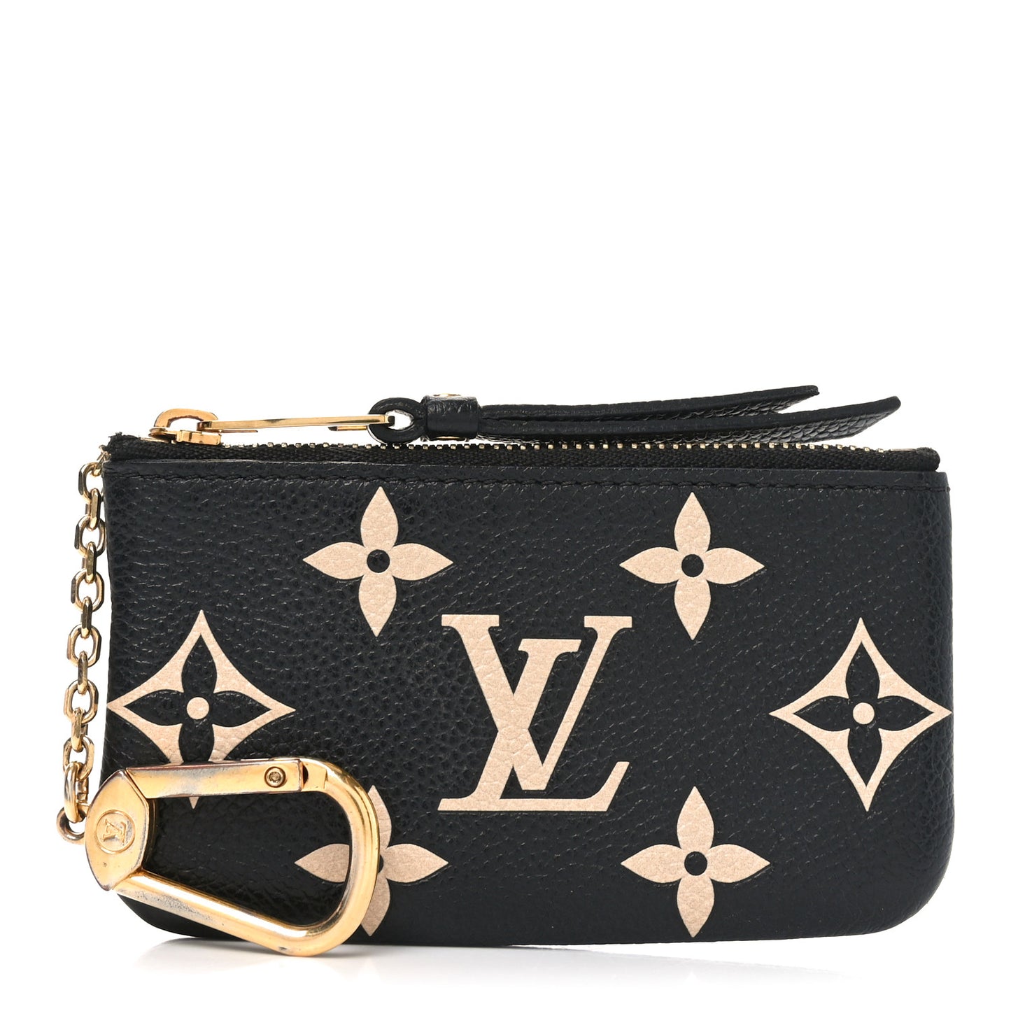 Empreinte Monogram Giant Key Pouch Black Beige