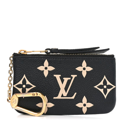 Louis Vuitton Empreinte Monogram Giant Key Pouch Black Beige 1 of 6