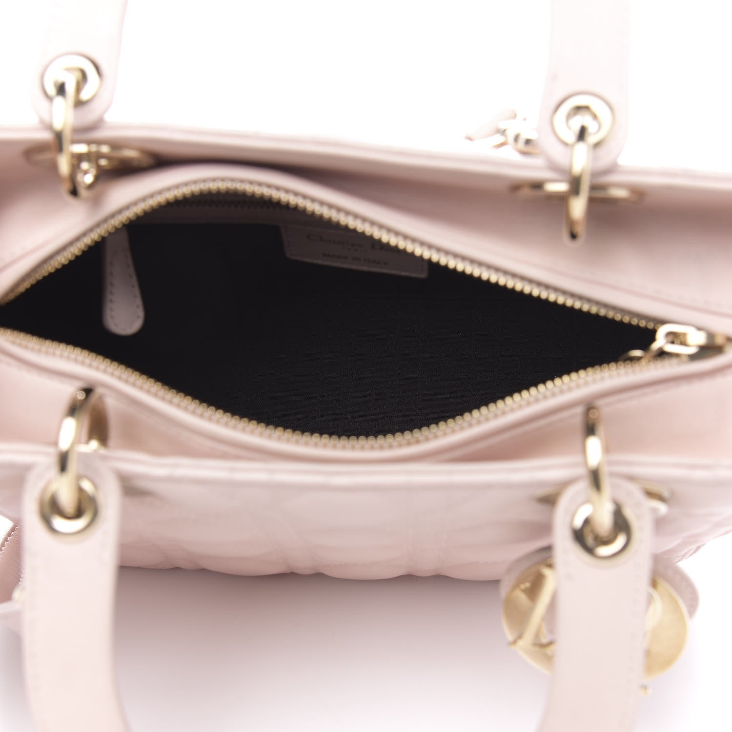 Christian Dior Lambskin Cannage Medium Lady Dior Light Pink 5 of 15