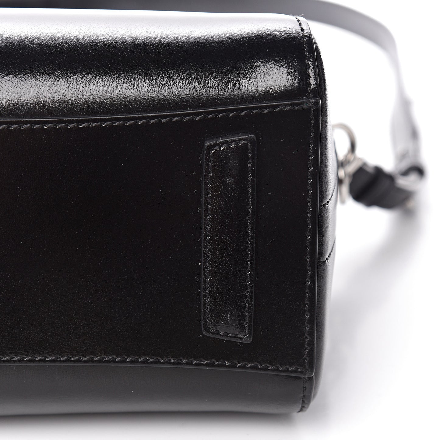 Shiny Lord Calfskin Mini Antigona Black