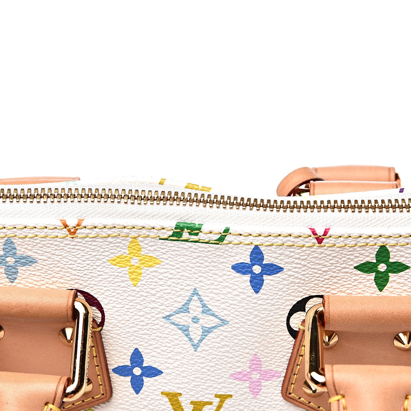 Monogram Multicolor Alma GM White