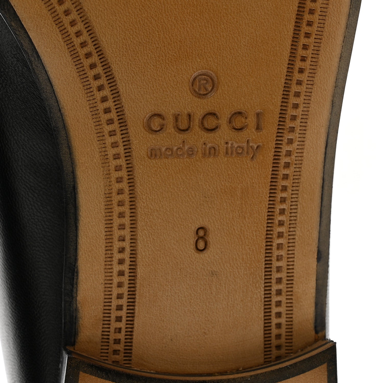 Gucci Lambskin Mens Brixton Horsebit Loafers 8 Black 6 of 12