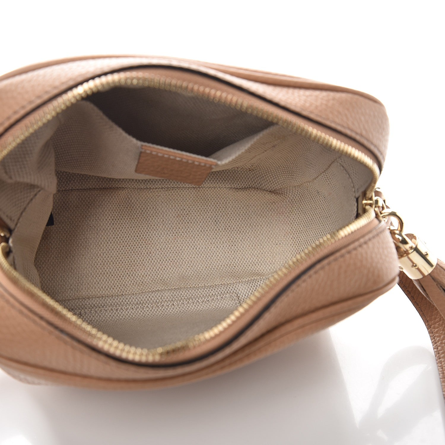 Gucci Pebbled Calfskin Small Soho Disco Bag Camelia 5 of 9