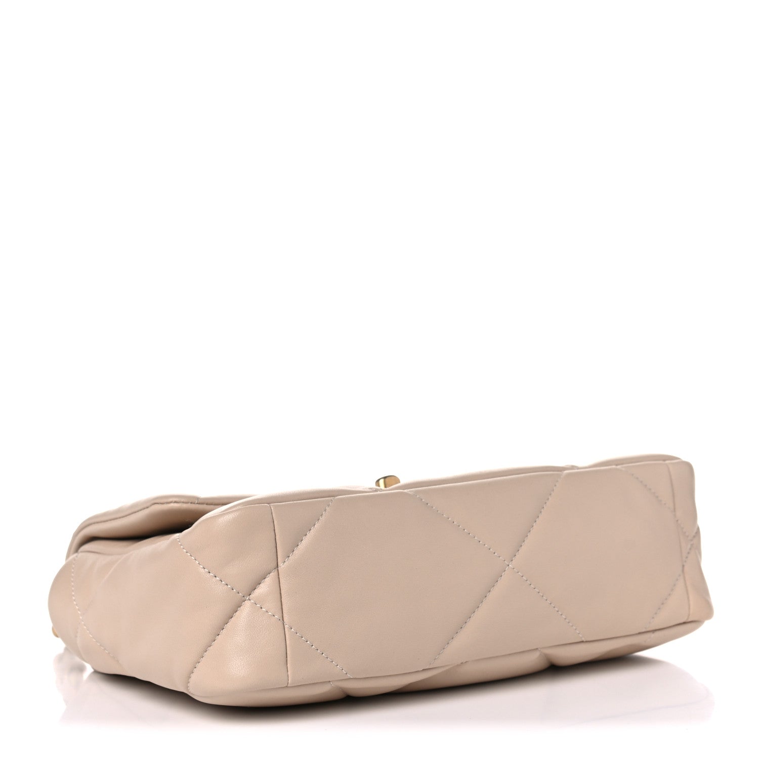Chanel Lambskin Quilted Medium Chanel 19 Flap Beige 4 of 9