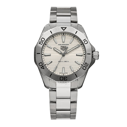 Tag Heuer Stainless Steel 40mm Aquaracer Professional 200 Solargraph Quartz Watch Silver WBP1111 1 of 5