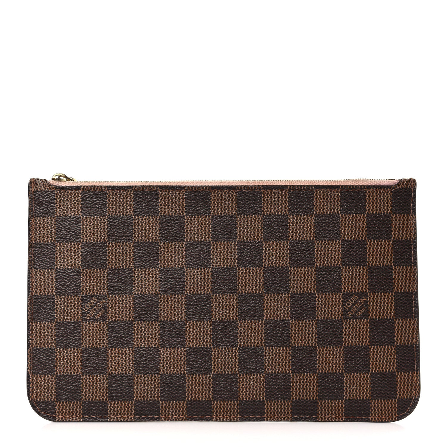 Louis Vuitton Damier Ebene Neverfull MM GM Pochette Rose Ballerine 1 of 9