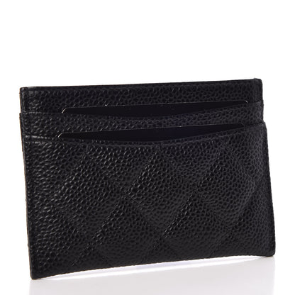 Chanel Caviar Quilted Card Holder Black 4 of 9
