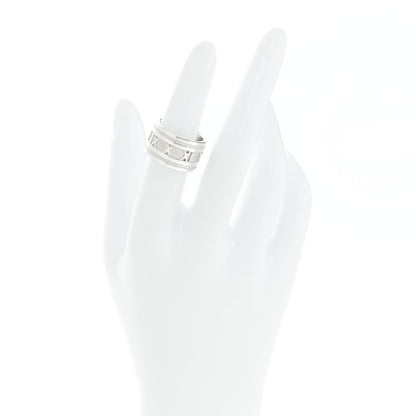 Tiffany Sterling Silver 12mm Atlas Band Ring 52 6 2 of 4