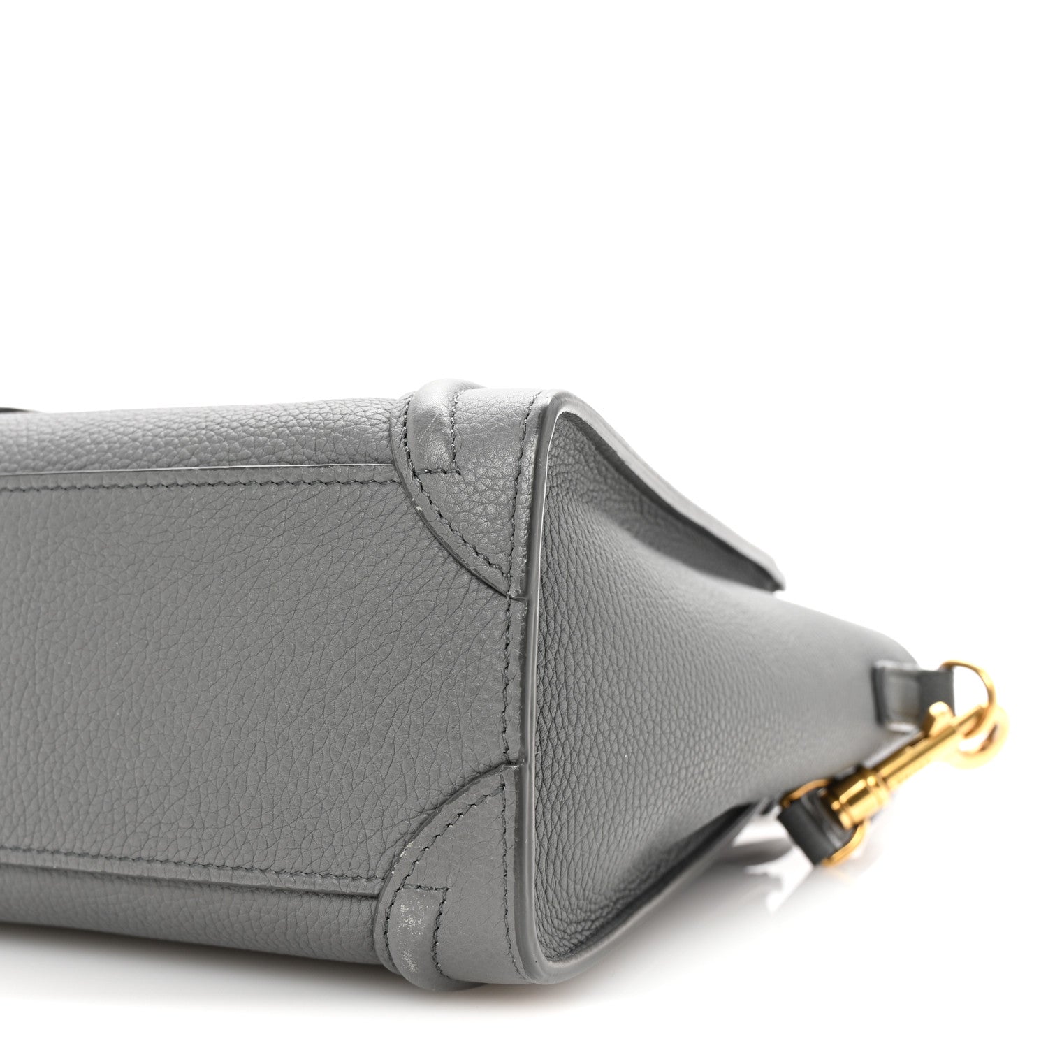 Celine Baby Drummed Calfskin Nano Luggage Kohl 10 of 10