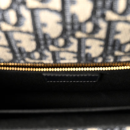 Christian Dior Oblique 30 Montaigne Flap Bag Blue 5 of 9