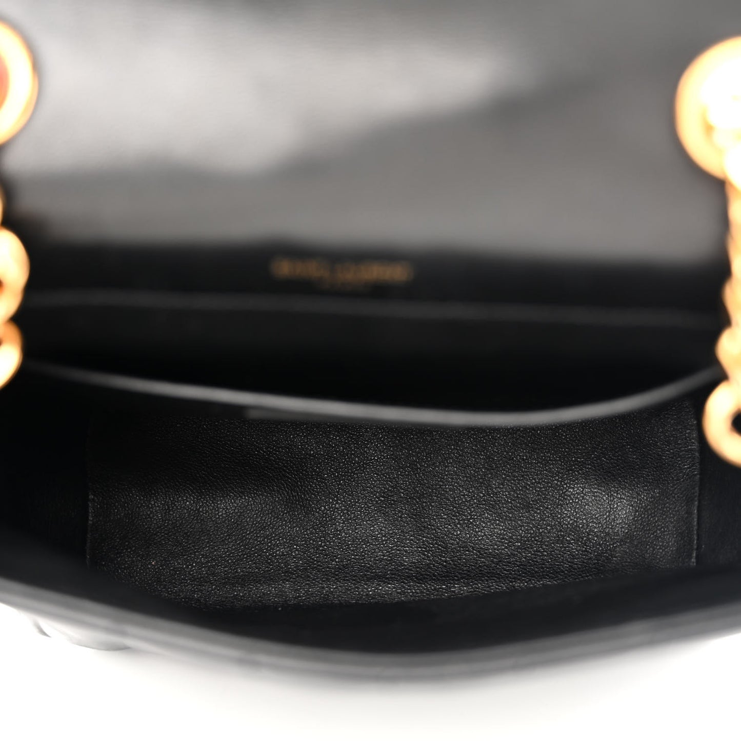 Lambskin Matelasse Monogram Medium Vicky Chain Bag Black