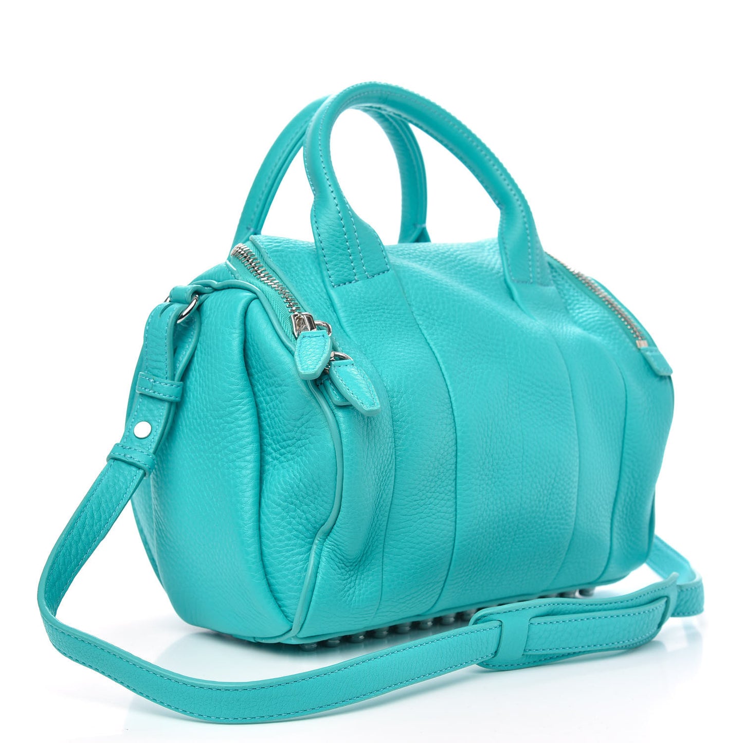 Pebbled Lambskin Mini Rockie Lagoon Rhodium Hardware