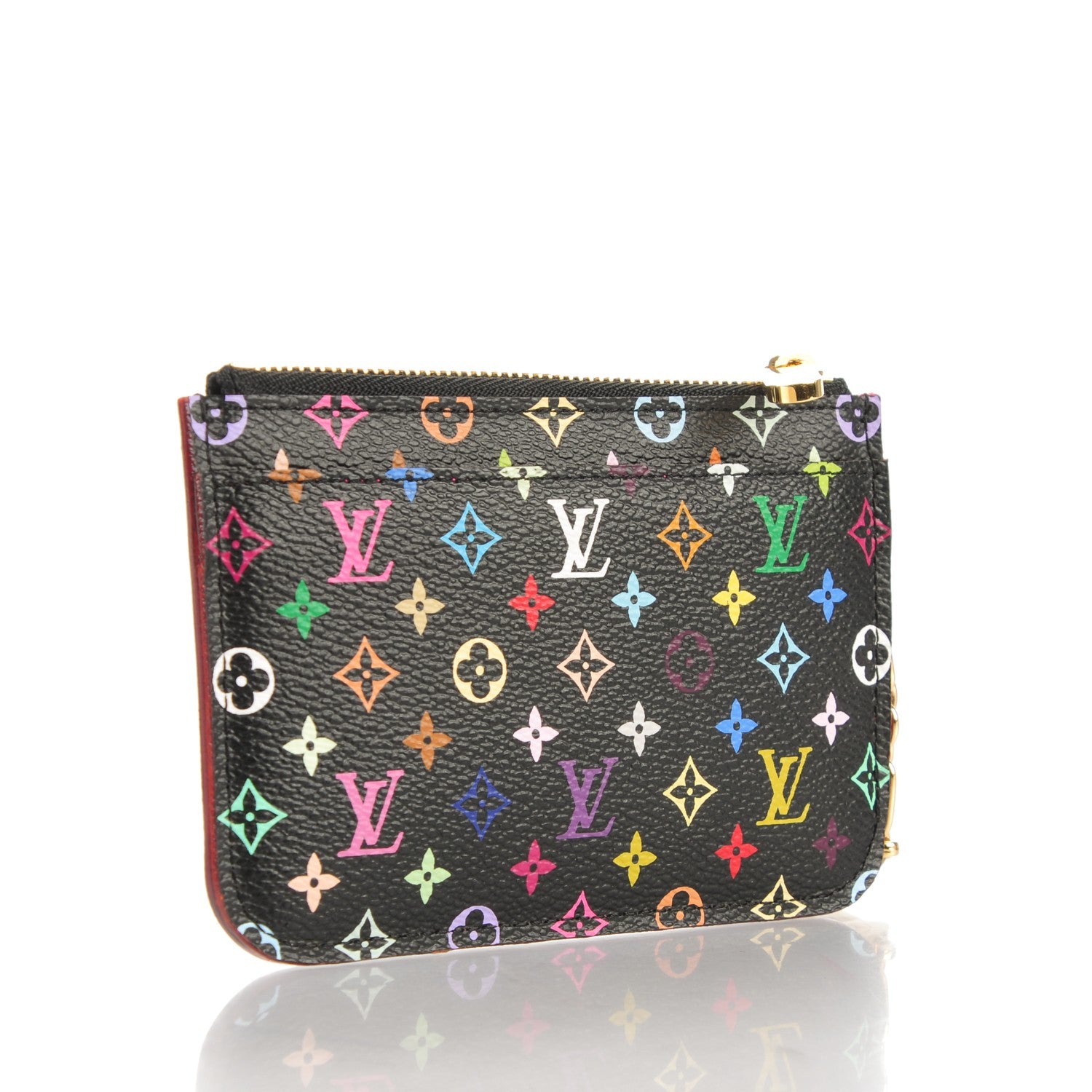 Louis Vuitton Monogram Multicolor Key Pouch Black Grenade 4 of 7