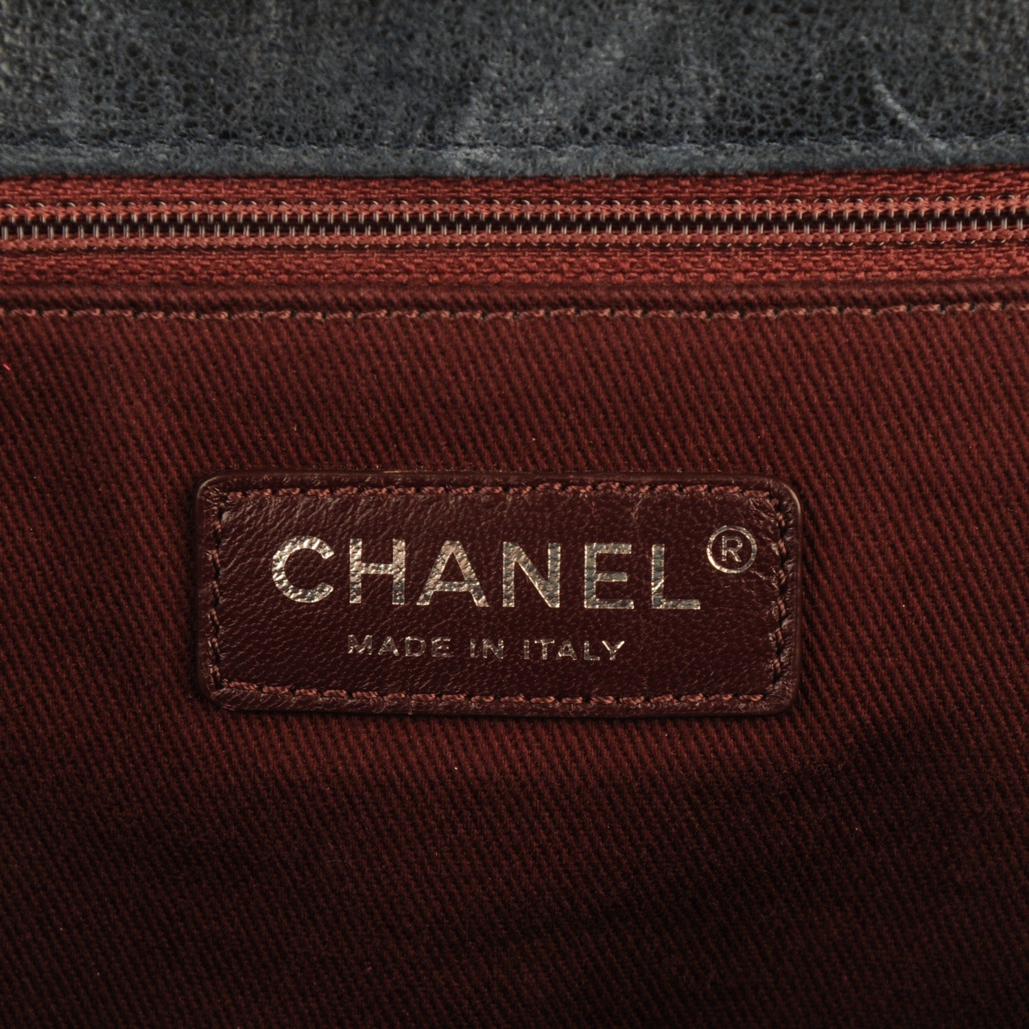 Chanel Goatskin Quilted Large Gentle Boy Flap Navy 6 of 8