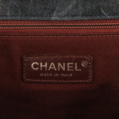 Chanel Goatskin Quilted Large Gentle Boy Flap Navy 6 of 8