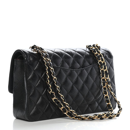 Chanel Caviar Quilted Medium Double Flap Black 3 of 9