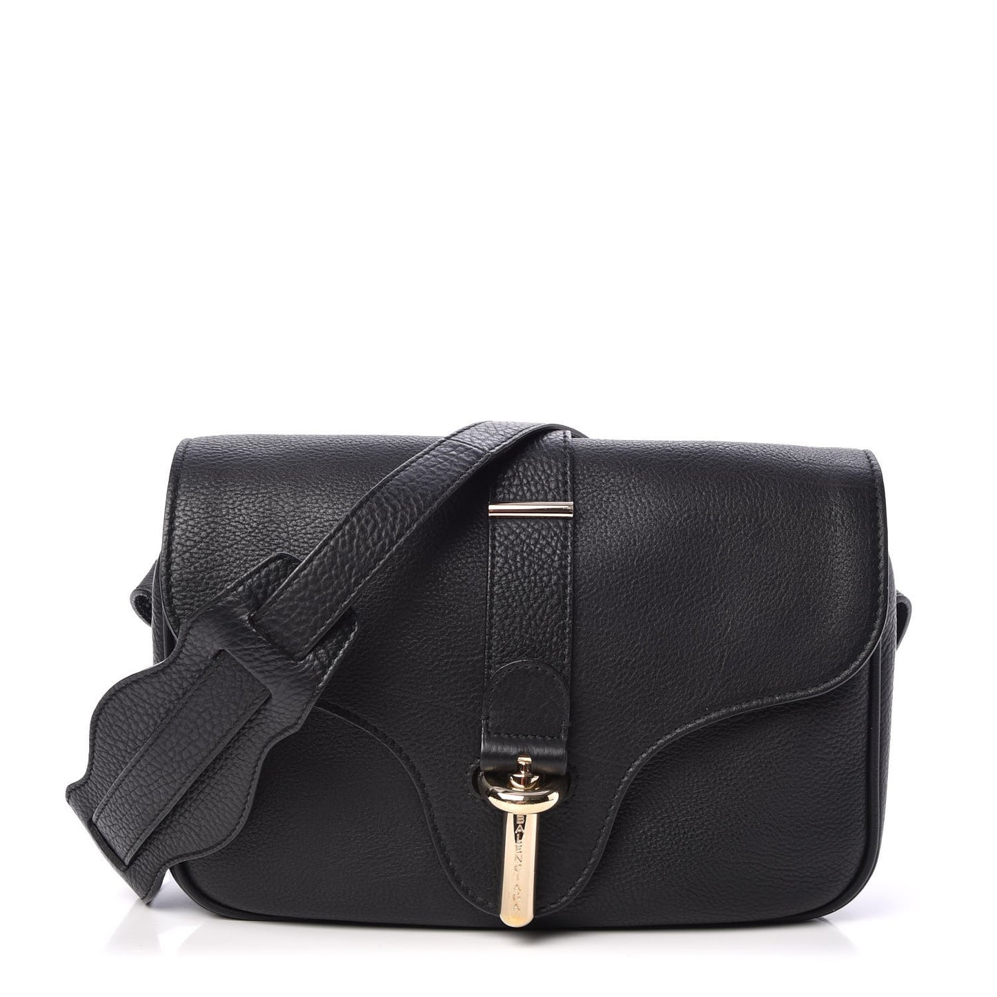 Grained Calfskin S Tube Black