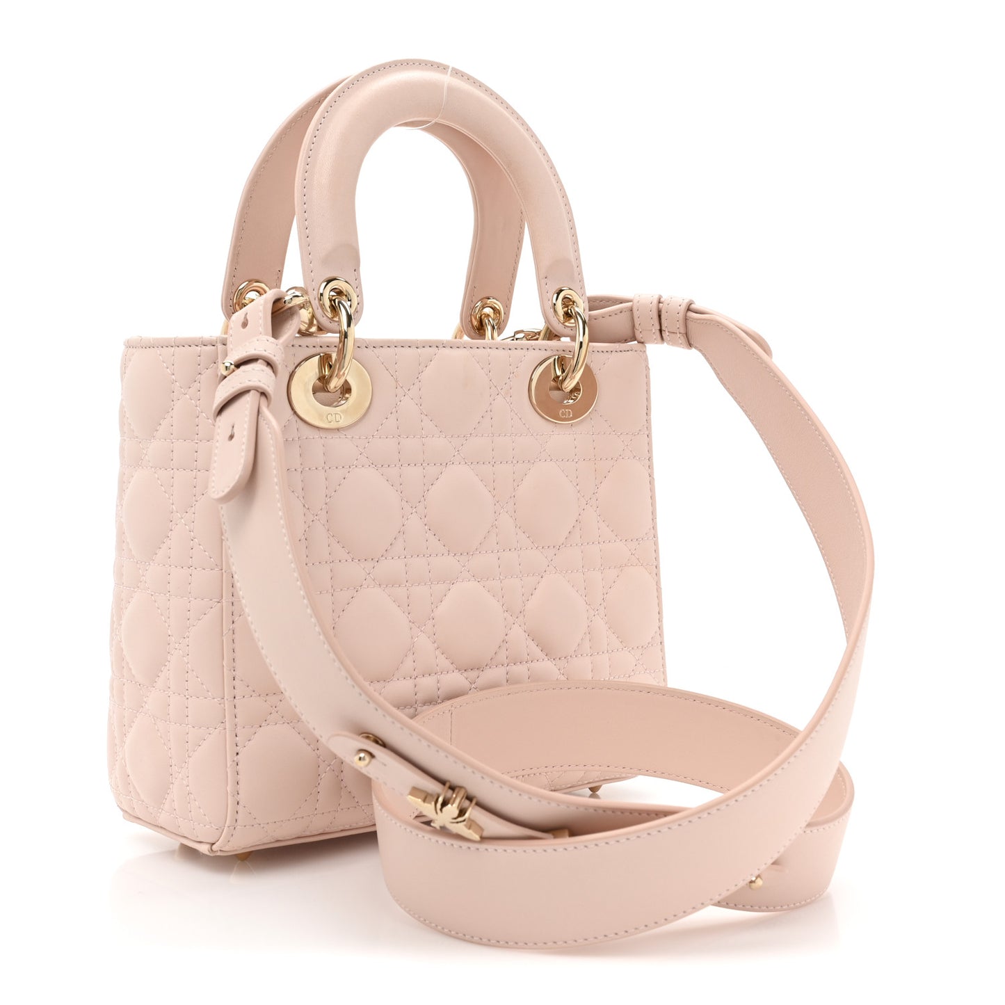 Lambskin Cannage Small My ABCDior Lady Dior Light Pink