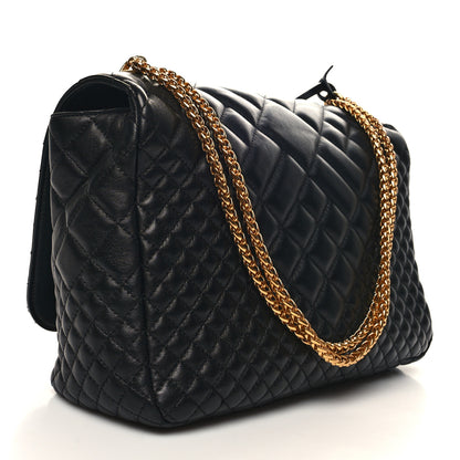 Versace Nappa Quilted Icon Shoulder Bag Black 2 of 9