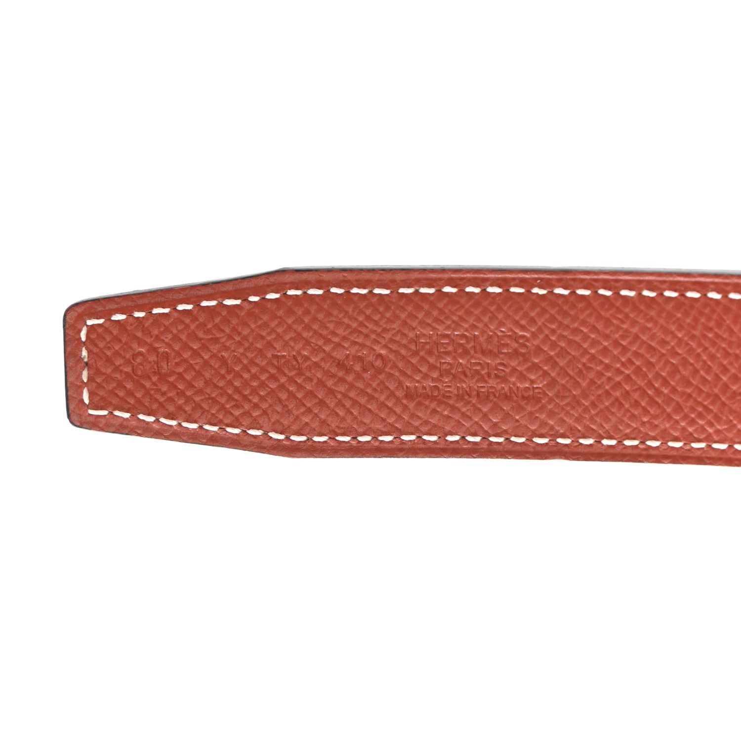 Hermes Swift Epsom 24mm H Belt 80 Gold Brique 5 of 8