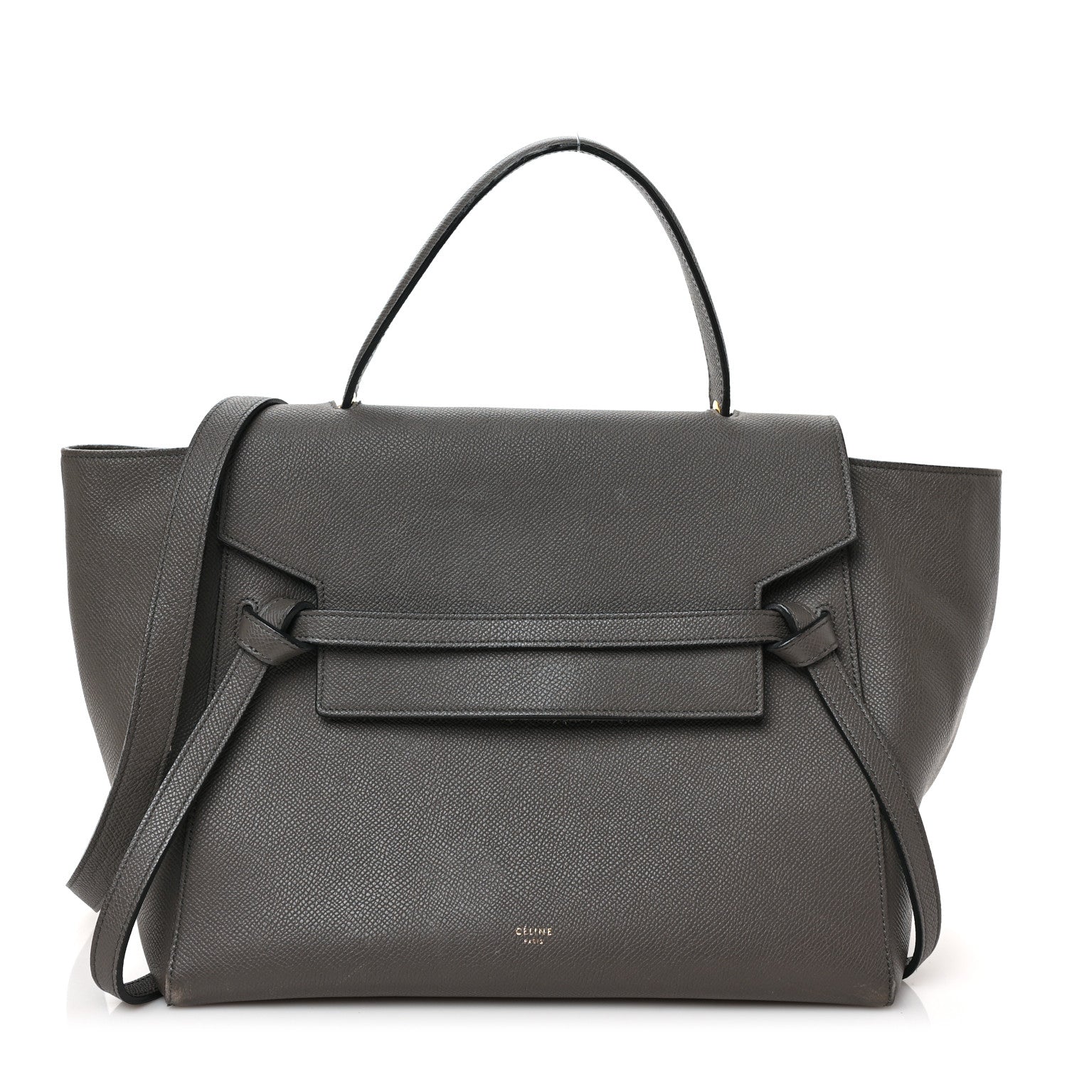 Celine Grained Calfskin Mini Belt Bag Grey 1 of 9