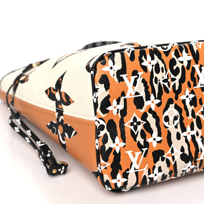 Louis Vuitton Monogram Giant Jungle Neverfull MM Ivory 8 of 9