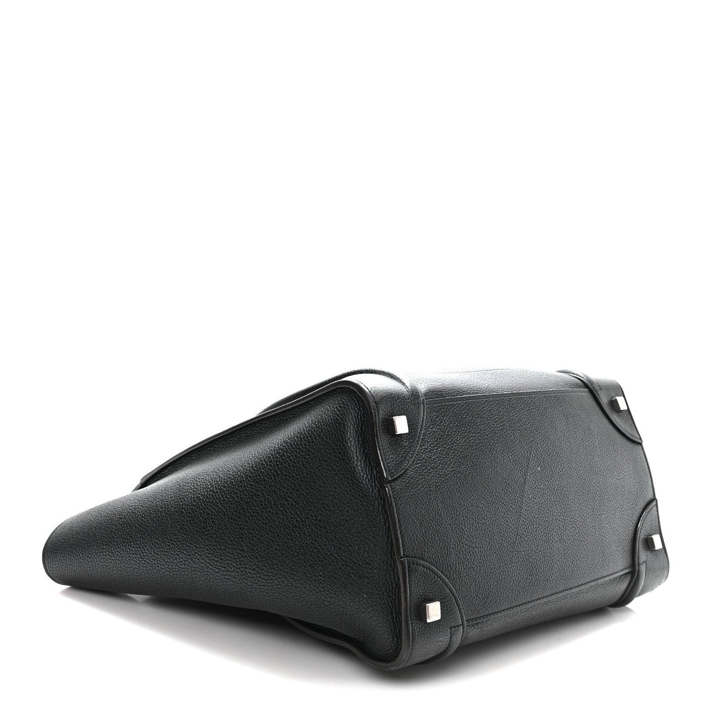 Grained Calfskin Medium Phantom Luggage Black