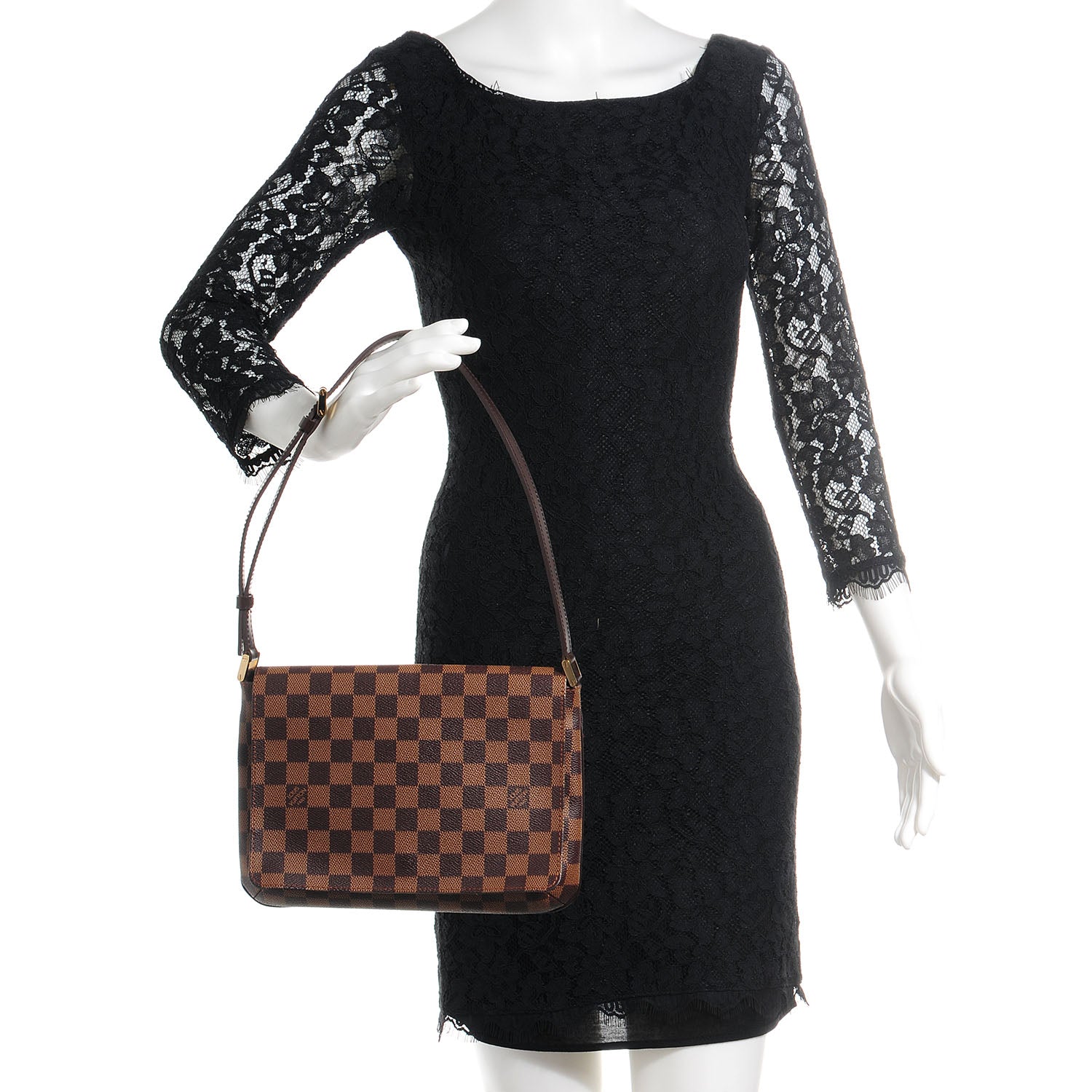 Louis Vuitton Damier Ebene Musette Tango 4 of 7