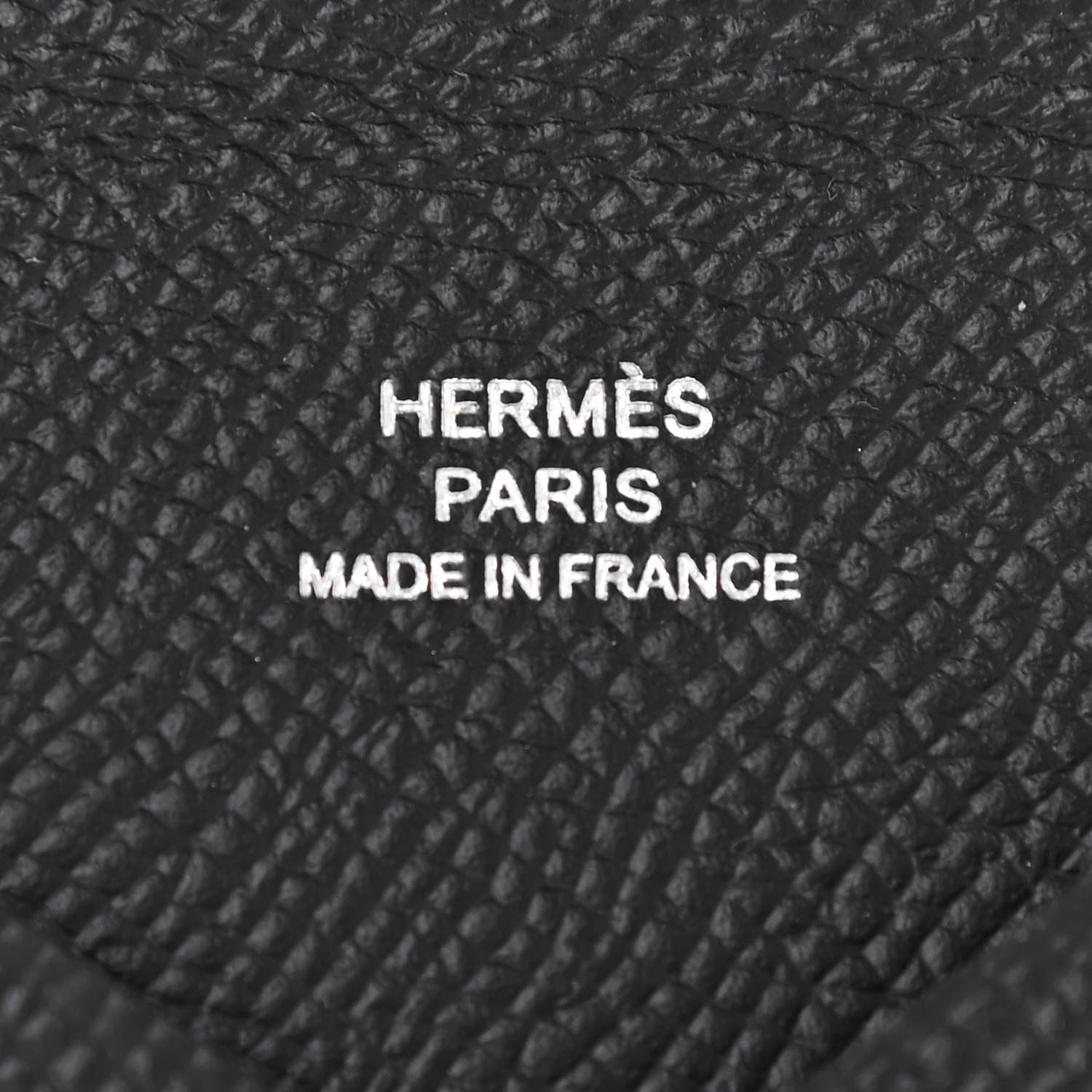 Hermes Epsom Calvi Card Case Black 6 of 7