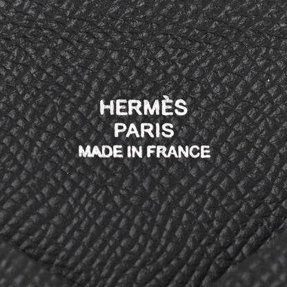 Hermes Epsom Calvi Card Case Black 6 of 7