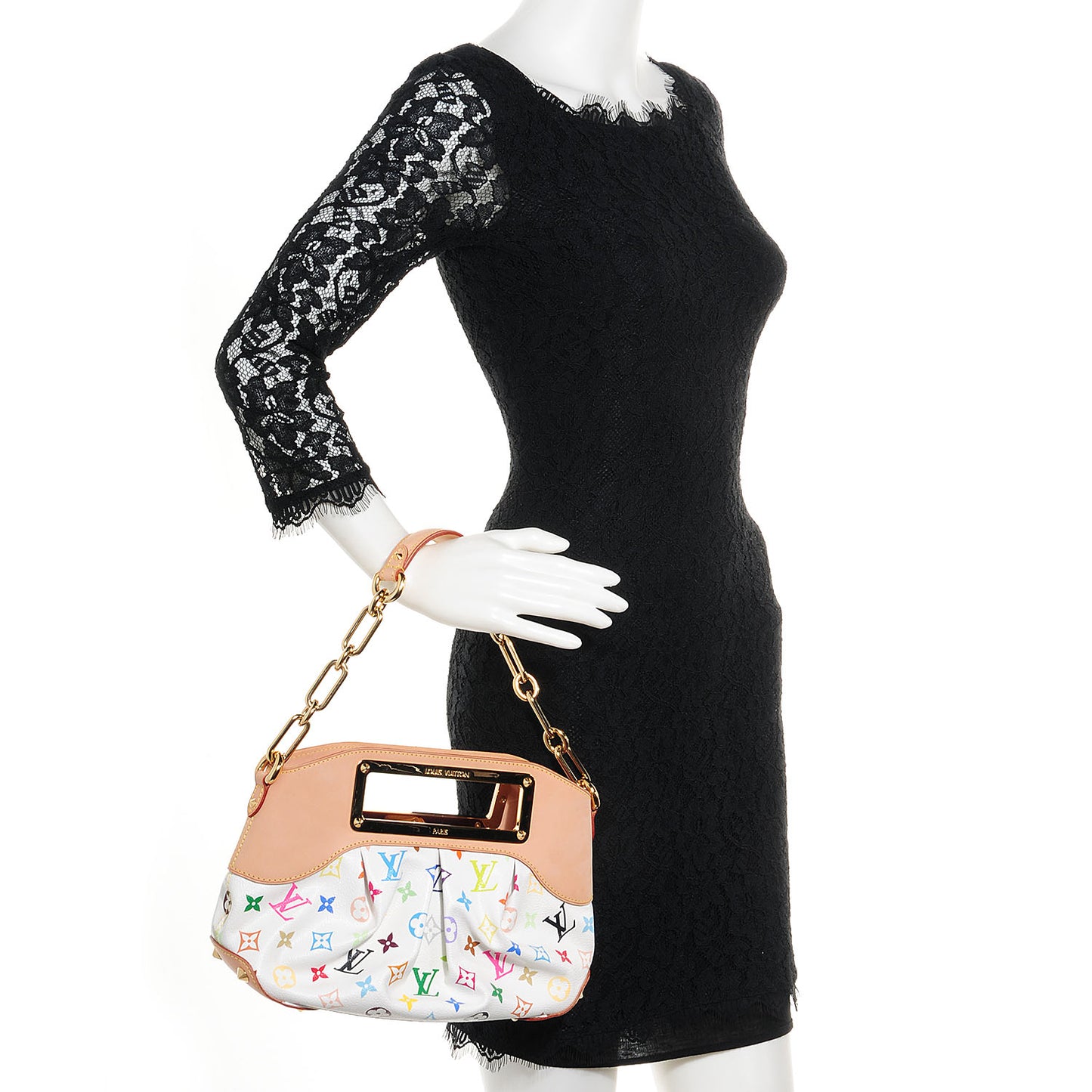 Monogram Multicolor Judy PM White