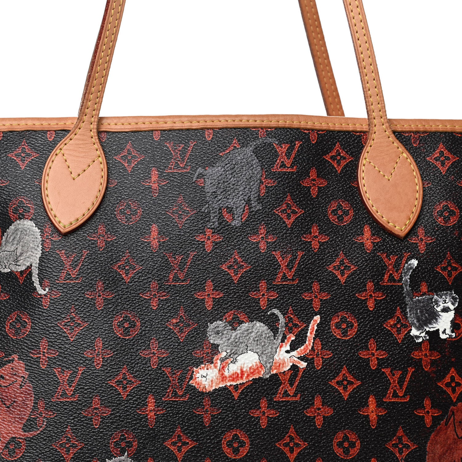 Louis Vuitton Catogram Neverfull MM Marron 9 of 11