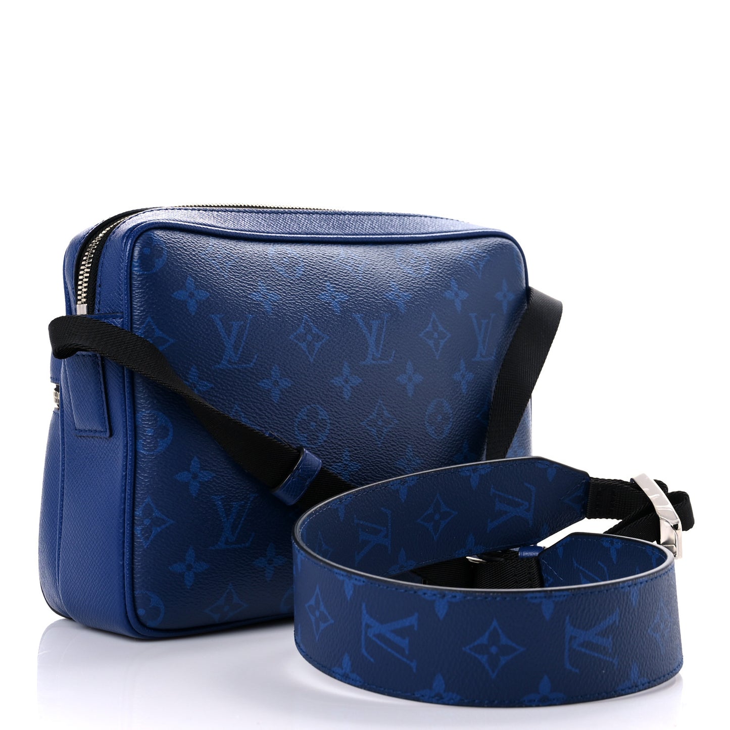 Taiga Monogram Outdoor Messenger Cobalt