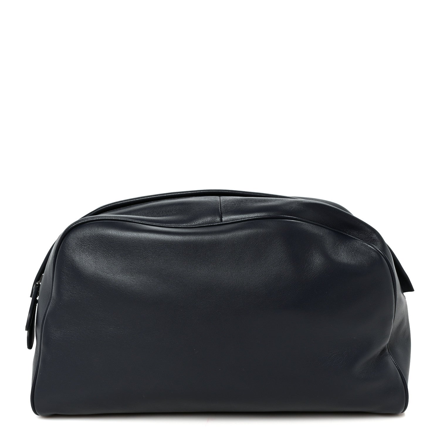 The Row Calfskin Leila Clutch Dark Navy 1 of 7