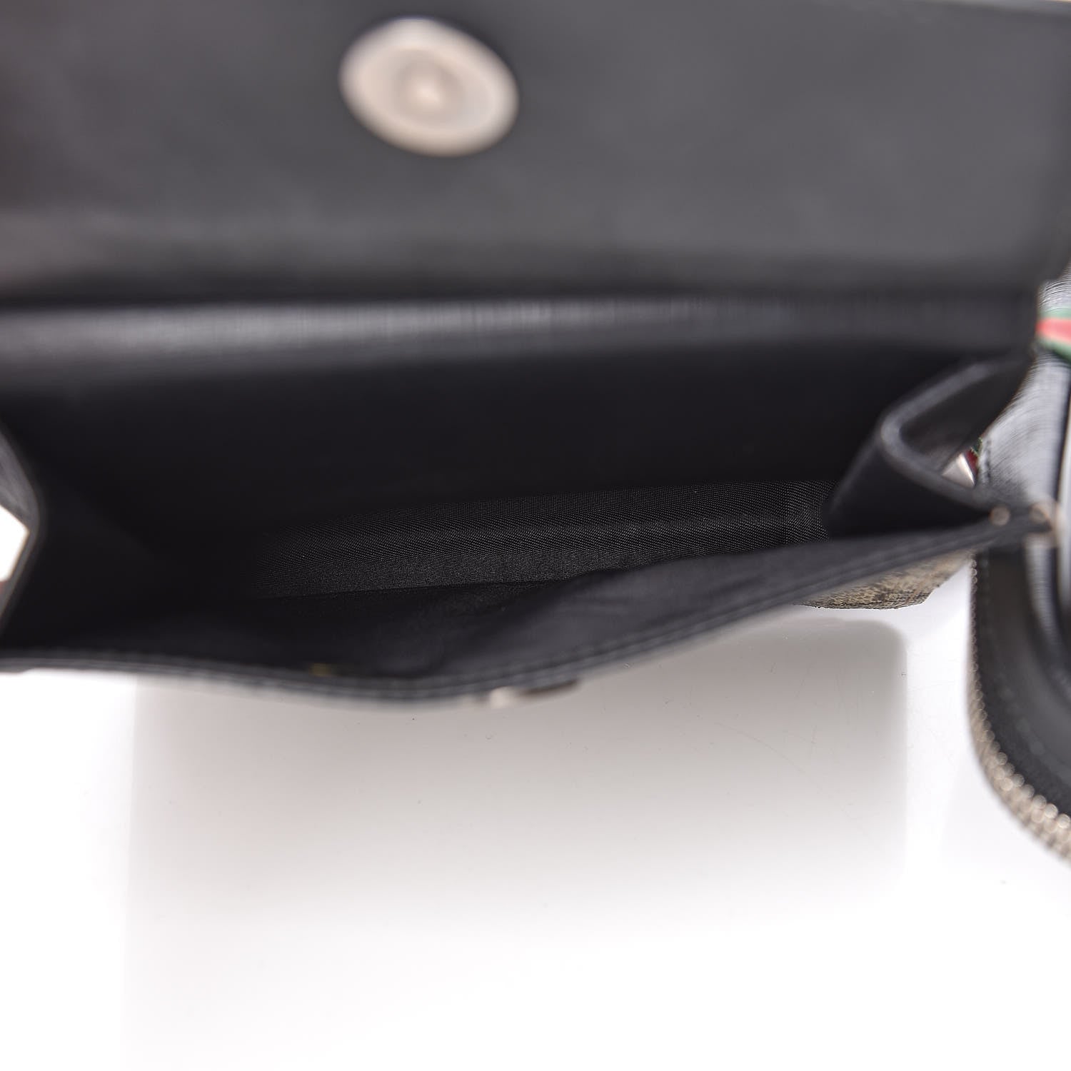 Gucci GG Supreme Monogram Web Belt Bag Black 5 of 11