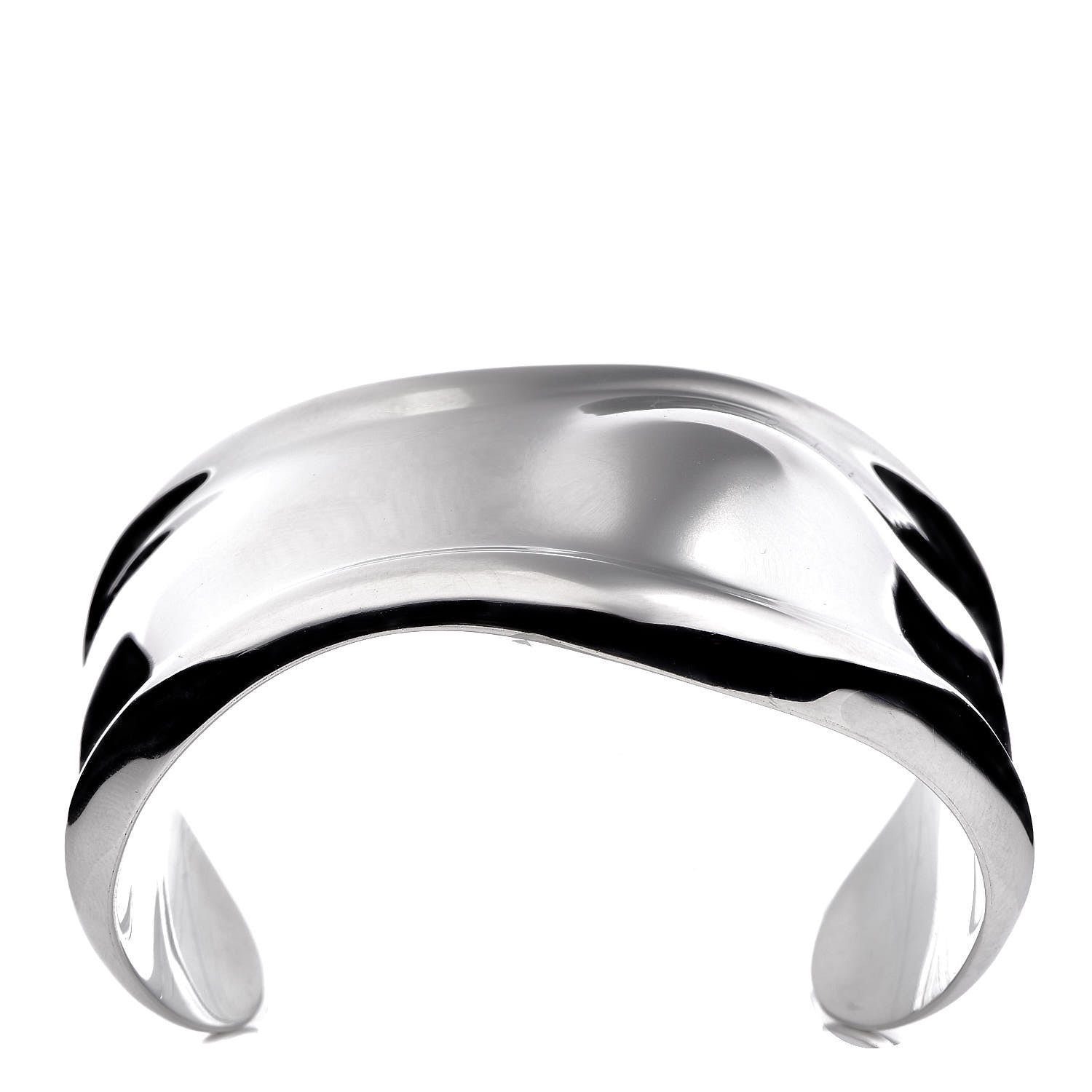 Tiffany Sterling Silver Medium Elsa Peretti Left Wrist Bone Cuff Bracelet 1 of 10