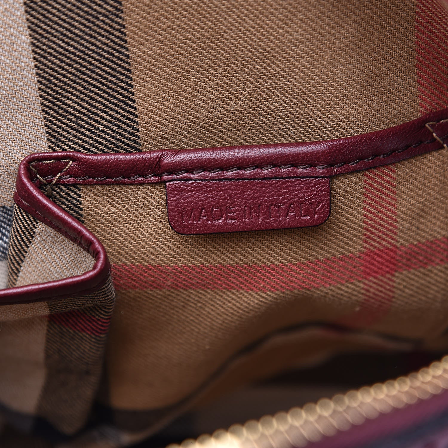Burberry Calfskin Small Orchard Bowling Bag Burgundy Red 7 of 15